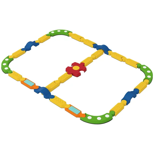 AIYAPLAY Poutre d’équilibre pour enfants, cadre interactif, antidérapant, plastique, Multicolore