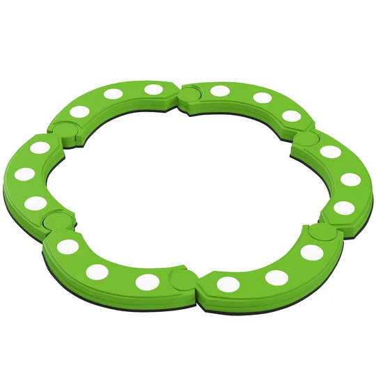 AIYAPLAY Barre d&rsquo;Équilibre pour Enfants de +3 Ans avec 6 Pierres d&rsquo;Équilibre Points Tactiles pour Intérieur et Extérieur Vert