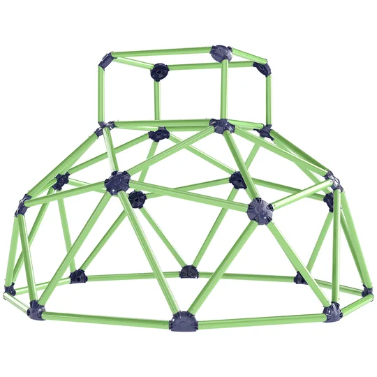 AIYAPLAY Dôme d’escalade enfant 183 cm, cage à grimper, intérieure et extérieure, charge 90 kg, assemblage facile, vert