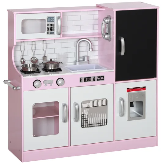 AIYAPLAY Cuisine enfant jouet d&rsquo;imitation pour enfant – dinette enfant de 3-8 ans, rose