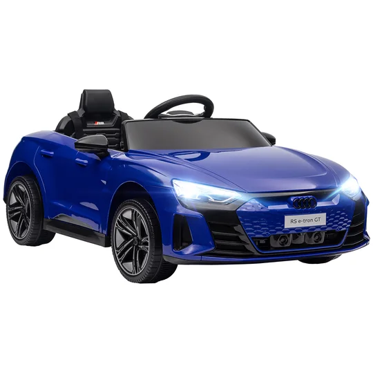 HOMCOM Voiture véhicule électrique enfant 12 V – télécommande parentale – effets sonores, lumineux – Audi RS E-tron GT bleu