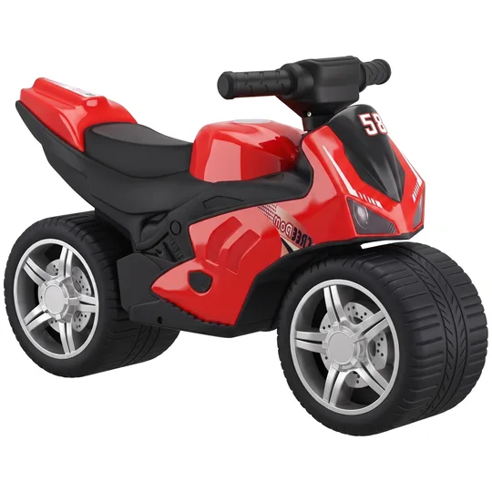 AIYAPLAY Draisienne pour Enfant, Vélo d&rsquo;Équilibre avec Musique et Roues Extra-Larges, pour Filles et Garçons 18-36 Mois, Rouge