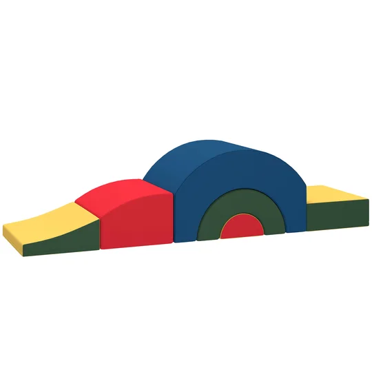 AIYAPLAY Module motricité bébé 5PCS parcours motricité bébé en mousse EVA pour enfants d’âge préscolaire, multicolore