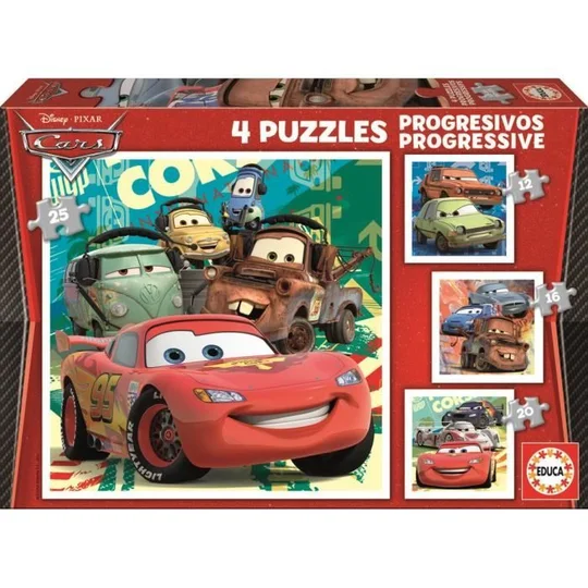 Puzzle progressif CARS – Garçon et Fille – A partir de 3 ans – Dessins animés et BD