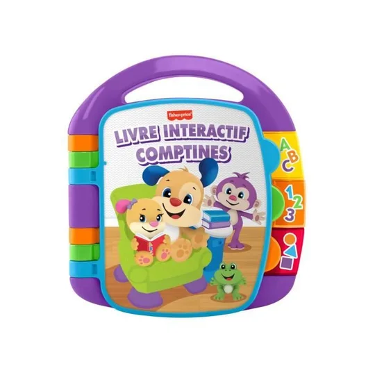 Fisher-Price – Livre Interactif Comptines – Livre bébé – 6 mois et + CDH39
