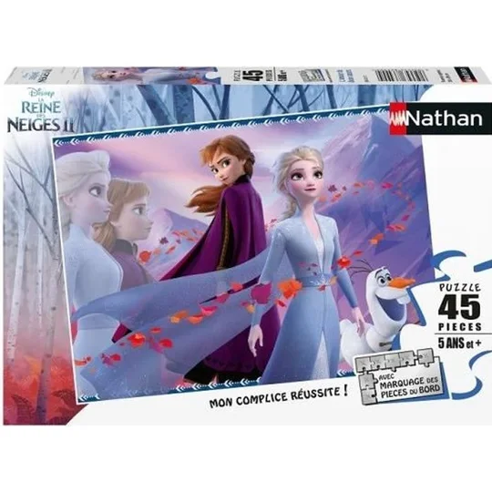 Puzzle La Reine des Neiges 2 – Nathan – 45 pieces – Amour de deux soeurs