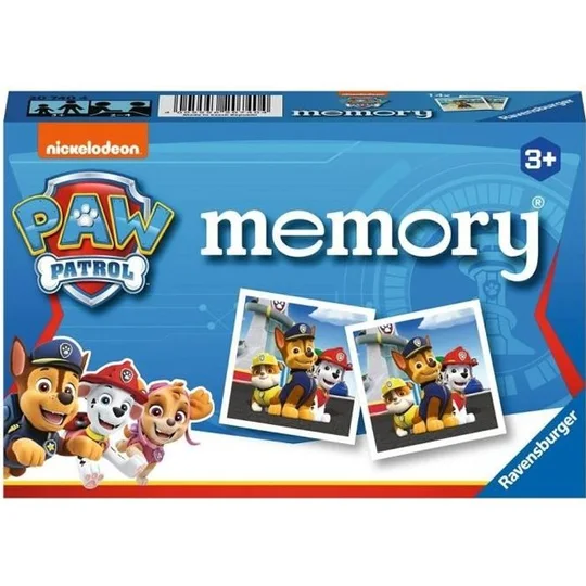 Pat&rsquo; Patrouille Memory, Jeu éducatif classique, Jeu de mémoire, Ravensburger, Des 3 ans